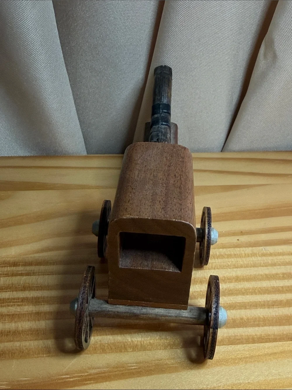 Vintage M-M Wooden Amish Horse and Buggy Miniature Figurine Yoder's Store